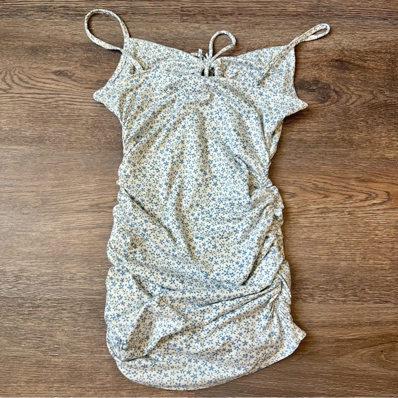 Windsor Floral Ruched Mini Dress - Picture 2 of 4